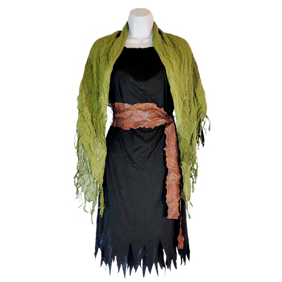 Gypsy Peasant Fortune Teller Halloween Costume Youth Size Large 6 Piece - Picture 2 of 12